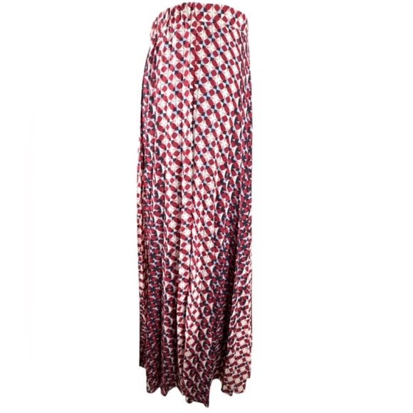 ANTHROPOLOGIE MAEVE Geometric Print
Pleated Midi Skirt, Size M. - Picture 6 of 15